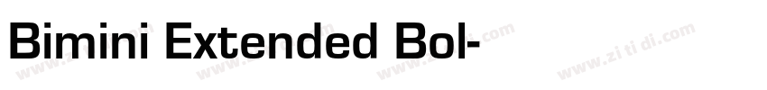 Bimini Extended Bol字体转换